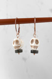 Skull Earring - LABRADORITE