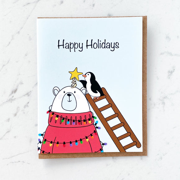 Polar Bear Holiday Card