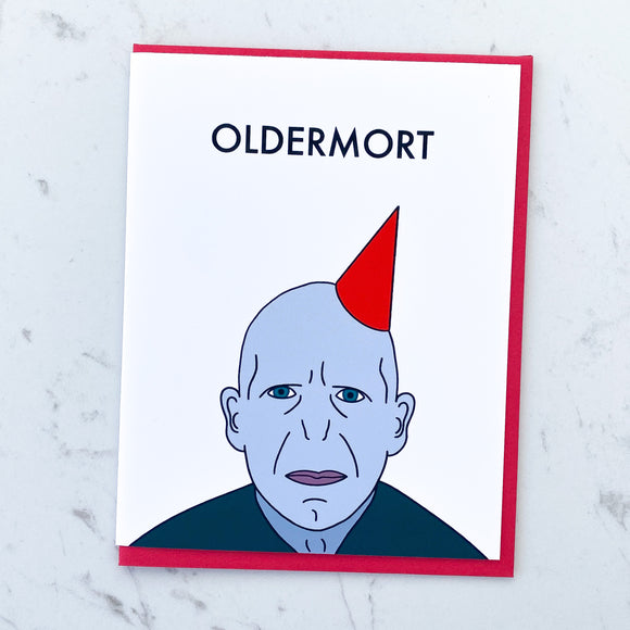 Oldermort Birthday Card